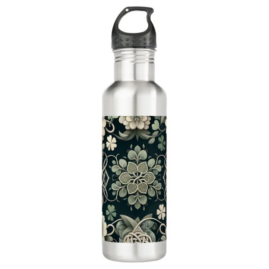 Bouteille D'eau Celtic Clover Floral Charm (Devant)