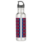 Bouteille D'eau CERCLES À MON MONogramme Personnalisés (Dos)