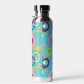 Bouteille D'eau Cercles bleus funky (Plage)