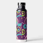 Bouteille D'eau Cercles pourpres funky (Plage)