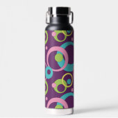 Bouteille D'eau Cercles pourpres funky (Avant)