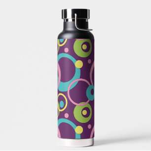 Bouteille D'eau Cercles pourpres funky