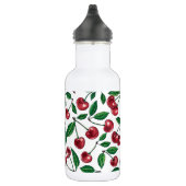 Bouteille D'eau Cerises rouges sur blanc (Droite)