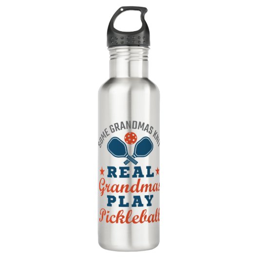Bouteille D'eau Certains grands-mères Knit Real Grandmas Jouer au  (Devant)