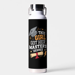 Bouteille D'eau Cette fille a obtenu son diplôme de master