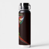 Bouteille D'eau Chameleon Art Abstrait (Arrière)