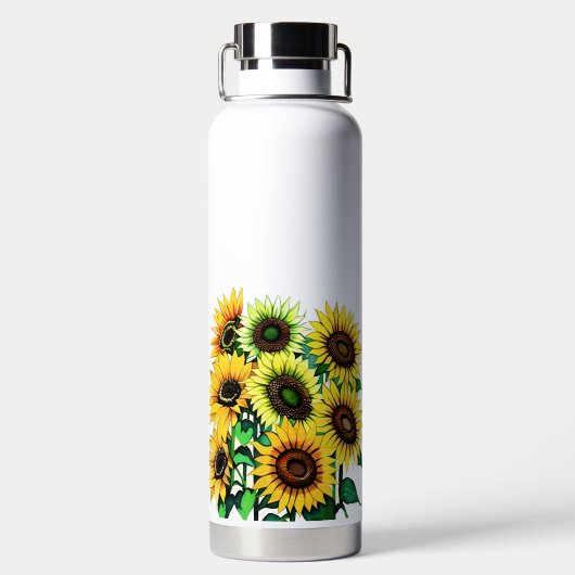Bouteille D'eau Champ de tournesol Monogramme (Plage)