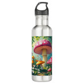 Bouteille D'eau Champignons Whimsical Forêt Enchantée (Devant)