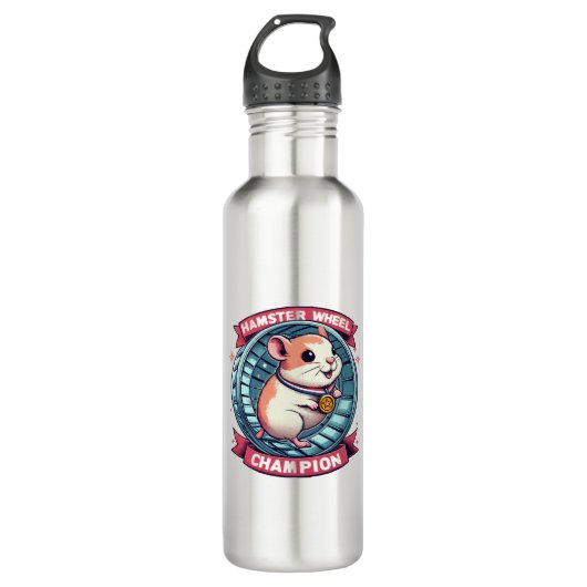 Bouteille D'eau Champion de roue de hamster (Devant)