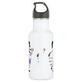 Bouteille D'eau Chanter comme une fille Amusante Golf Citation et  (Dos)