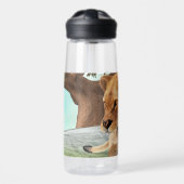 Bouteille D'eau Chasse à la lionne (Avant)