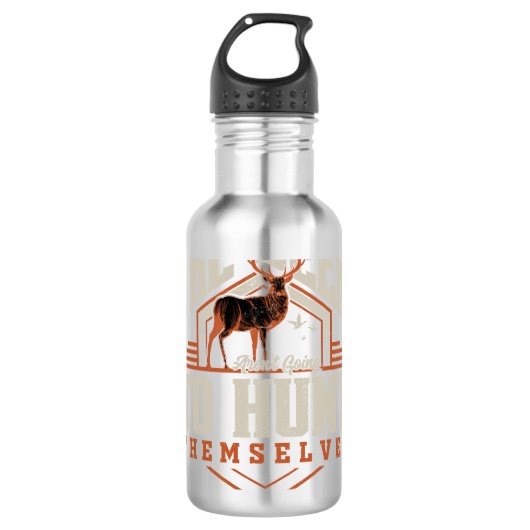 Bouteille D'eau Chasser Le Cerf Pour Se Chasser (Devant)