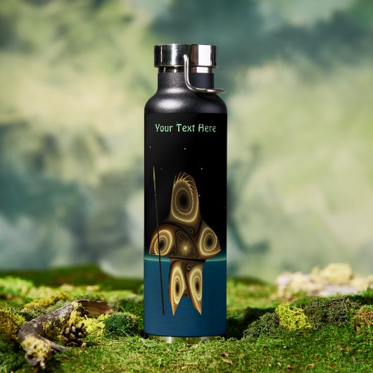 Bouteille D'eau Chasseur inuit fractal (Extérieur (pivotée))