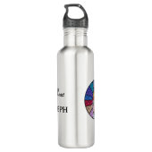 Bouteille D'eau Chaste Heart of St. Joseph : Version en verre tend (Dos)