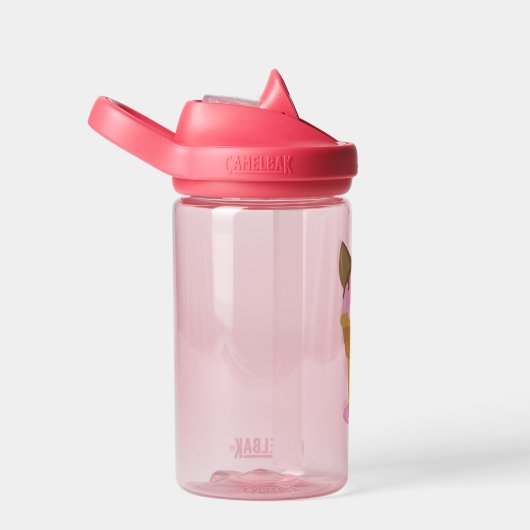 Bouteille D'eau Chat à crème glacée fraise (Arrière Complet)