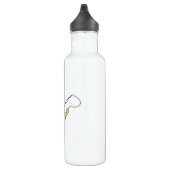 Bouteille D'eau Chat à la pêche avec bâton de pêche (Droite)