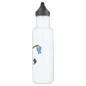 Bouteille D'eau Chat à la pêche avec bâton de pêche (Droite)