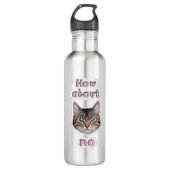 Bouteille D'eau Chat agacé (Devant)