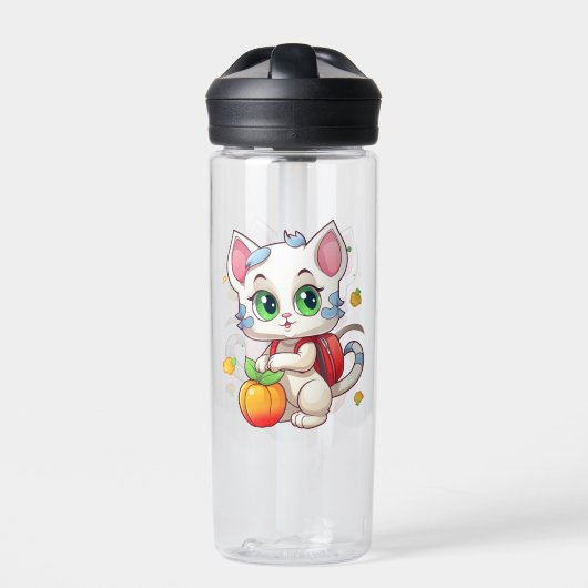 Bouteille D'eau Chat allant à l'école - École de chat-85241 (Extérieur)