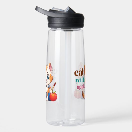 Bouteille D'eau Chat Avec Apple-85242 (Droite)