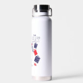 Bouteille D'eau Chat dans le Casquette | Lecture de livres (Arrière)