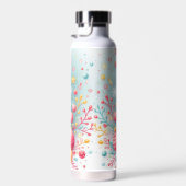 Bouteille D'eau Chat de Noël mignon et coloré (Plage)