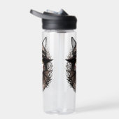 Bouteille D'eau Chat de sorcière Halloween Déplaisant Portrait mig (Droite)