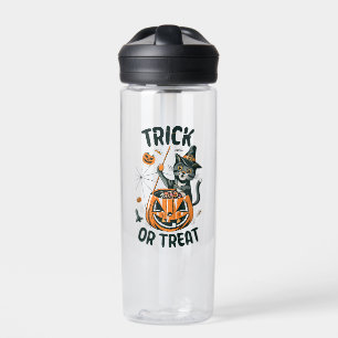Bouteille D'eau Chat d'Halloween abstrait