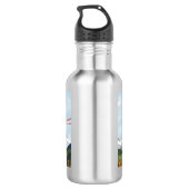 Bouteille D'eau Chat guerrier chevauchant un tigre (Dos)