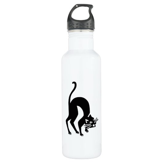 Bouteille D'eau Chat menaçant (Devant)
