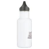 Bouteille D'eau Chat mignon kawaii grumpy endormi (Gauche)