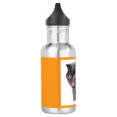 Bouteille D'eau Chat noir mutant Imaginaire à double tête (Gauche)