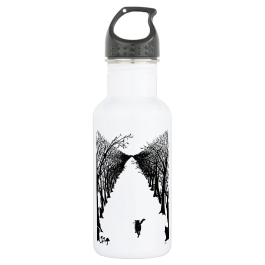 Bouteille D'eau Chat noir, Rudyard Kipling (Devant)