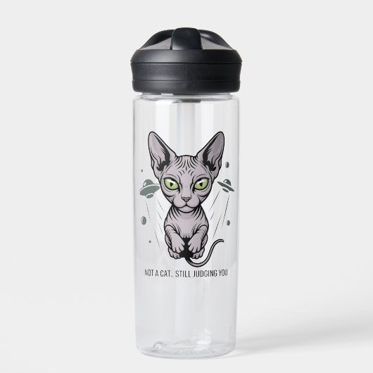Bouteille D'eau Chat Sphynx Judicieux dans l'Art Spatial (Extérieur)