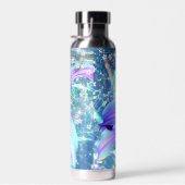 Bouteille d'eau chat Vaporwave  (Plage)