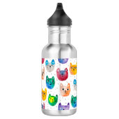 Bouteille D'eau Chats aquarelles et amis (Droite)