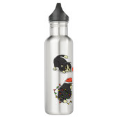 Bouteille D'eau Chats de Noël mignons et amusants (Gauche)