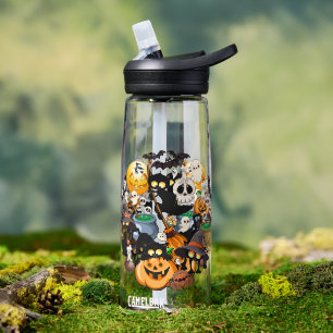 Bouteille D'eau Chats d'Halloween Fête Drôle