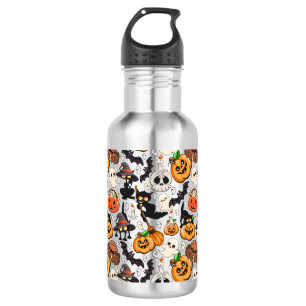 Bouteille D'eau Chats d'Halloween Fête Drôle