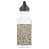 Bouteille D'eau Chats heureux (Droite)