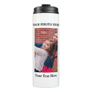 Bouteille d'eau chaude personnalisée avec photo