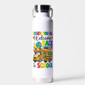 Bouteille D'eau Chauffeur de bus de rentrée des classes (Avant)