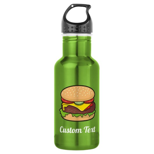 Bouteille d'eau Cheeseburger (Devant)