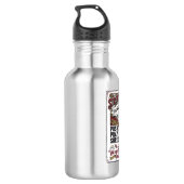 Bouteille D'eau Chemise de skate longboard Jésus chrétien (Dos)