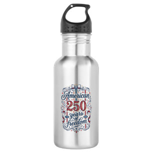 Bouteille D'eau Chemise Patriotique 250 Ans de Liberté Américaine
