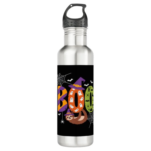 Bouteille D'eau Chemise T Essentielle Halloween Sloth Boo Lazy (Devant)