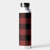Bouteille D'eau Chèque de Buffle Noir Rouge (Gauche)