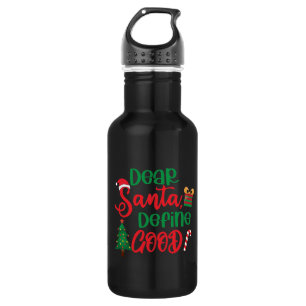 Bouteille D'eau Cher Père Noël Définir bon Noël drôle