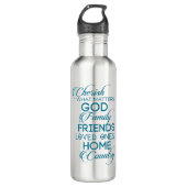 Bouteille D'eau Chercher ce qui compte Turquoise (Devant)