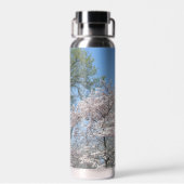 Bouteille D'eau Cherry Blossoms and the Washington Monument in DC (Arrière)